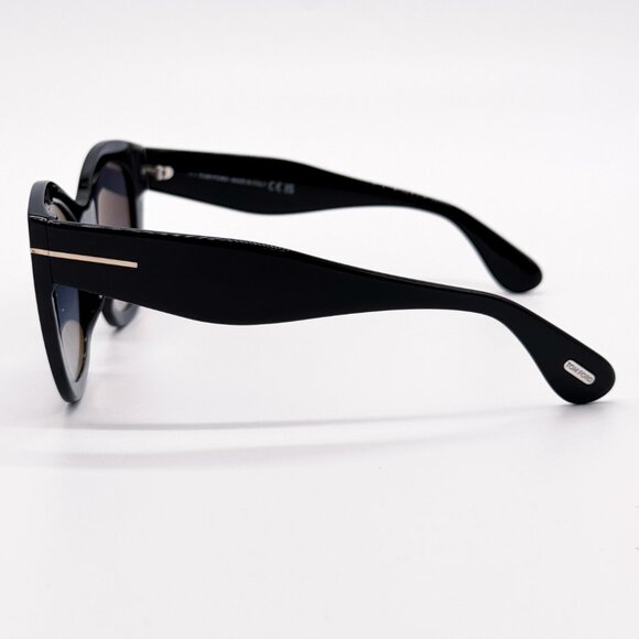 NEW TOM FORD CARA TF940 POLARIZED 01D WOMEN SUNGLASSES FT0940/S BLACK main image 6